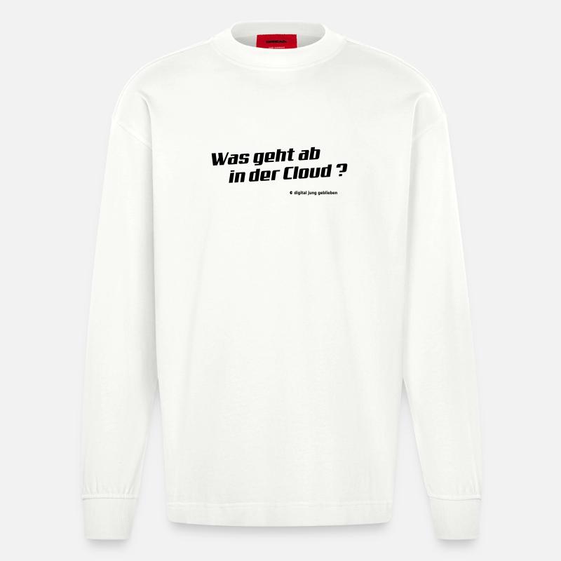 nuage - Manches longues bio épais oversize fabriqué en UE - OFF WHITE
