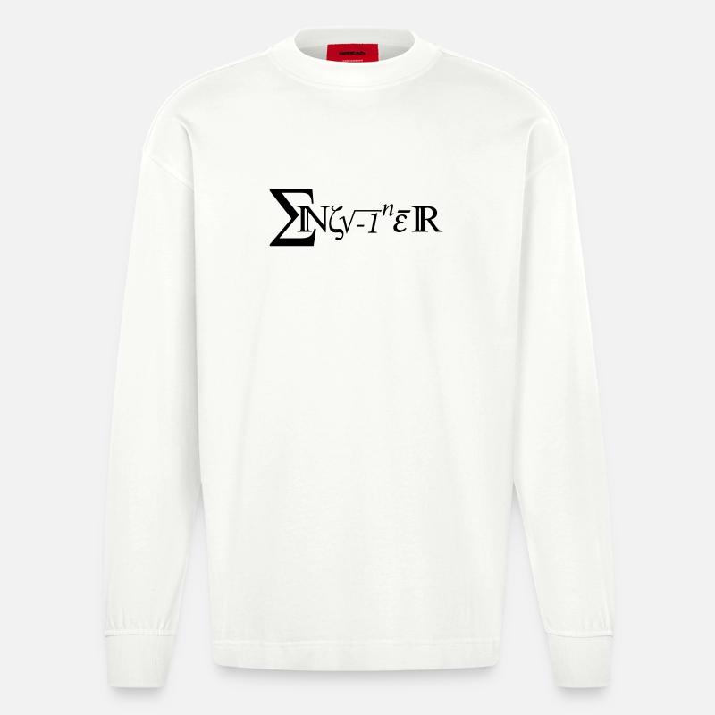 Engineer - Heavyweight Oversized Organic Langarmshirt Made in EU - OFF WHITE