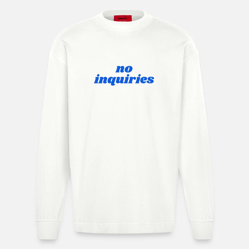 Aucune demande - Manches longues bio épais oversize fabriqué en UE - OFF WHITE