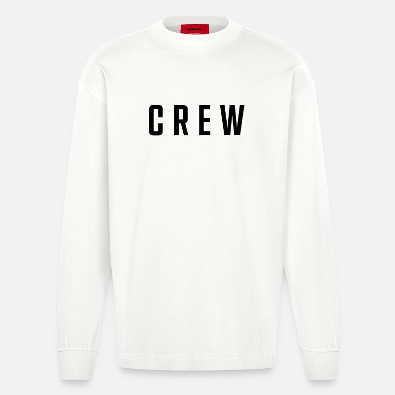 Crew - Heavyweight Oversized Organic Langarmshirt Made in EU - OFF WHITE