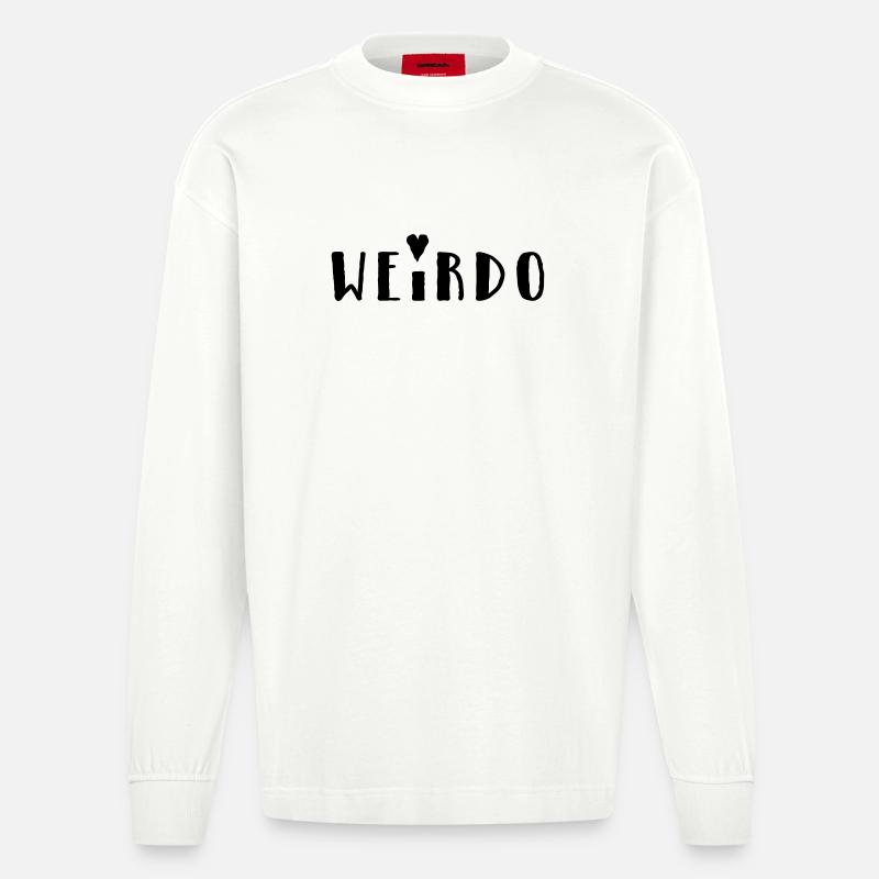 Weirdo - Heavyweight Oversized Organic Langarmshirt Made in EU - OFF WHITE