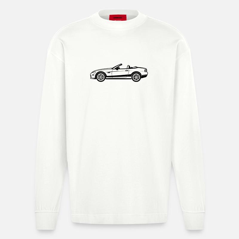 Cabriolet - Heavyweight Oversized Organic Langarmshirt Made in EU - OFF WHITE