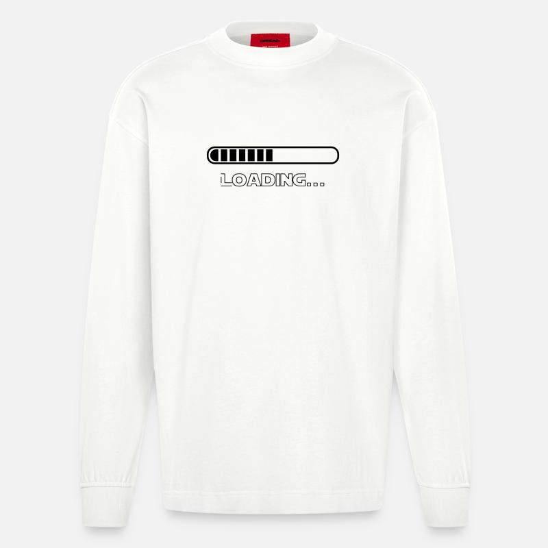 loading - Heavyweight Oversized Organic Langarmshirt Made in EU - OFF WHITE