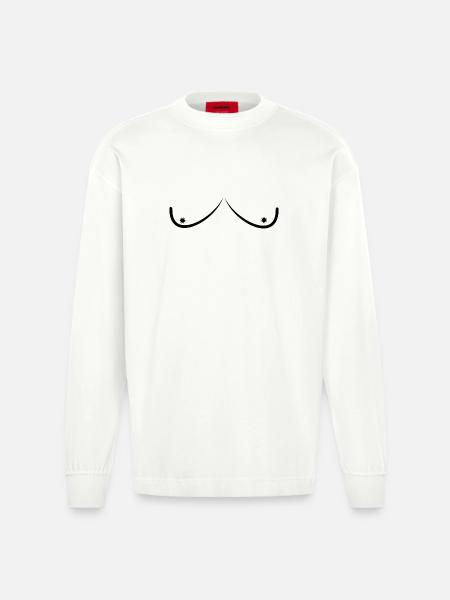 Tittis - Heavyweight Oversized Organic Longsleeve Shirt Made in EU - OFF WHITE