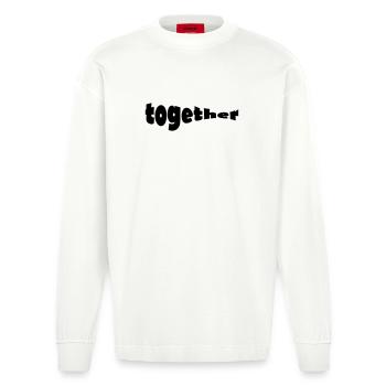 ensemble - Manches longues bio épais oversize fabriqué en UE - OFF WHITE - Devant
