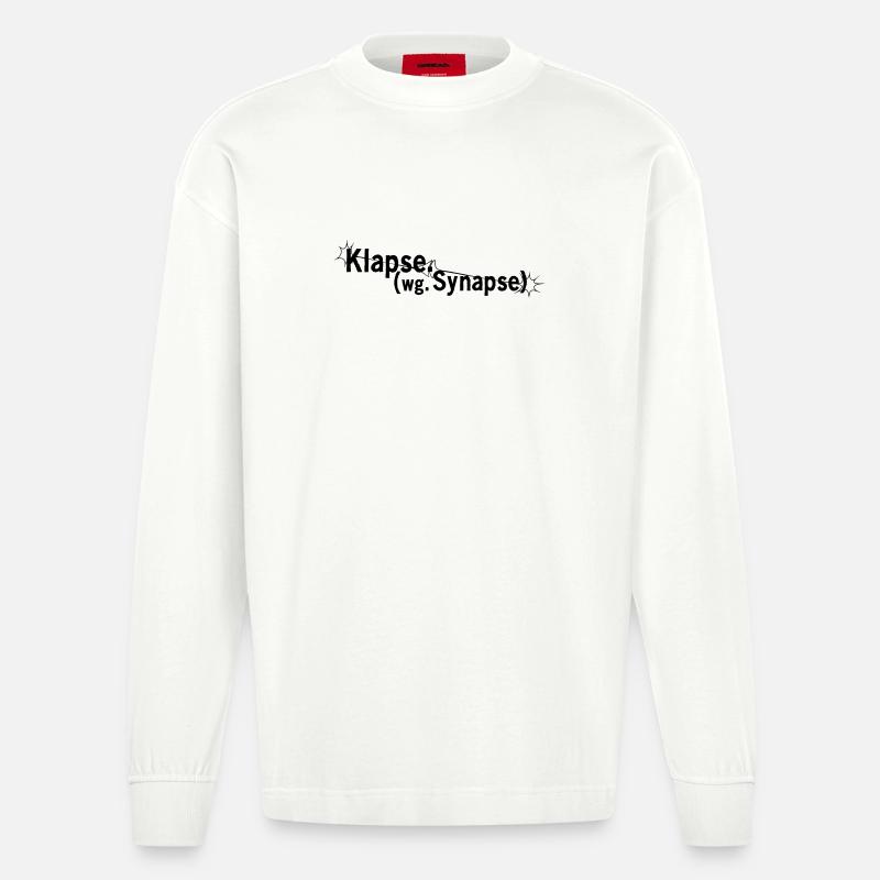 Gifles dues à la synapse - Manches longues bio épais oversize fabriqué en UE - OFF WHITE
