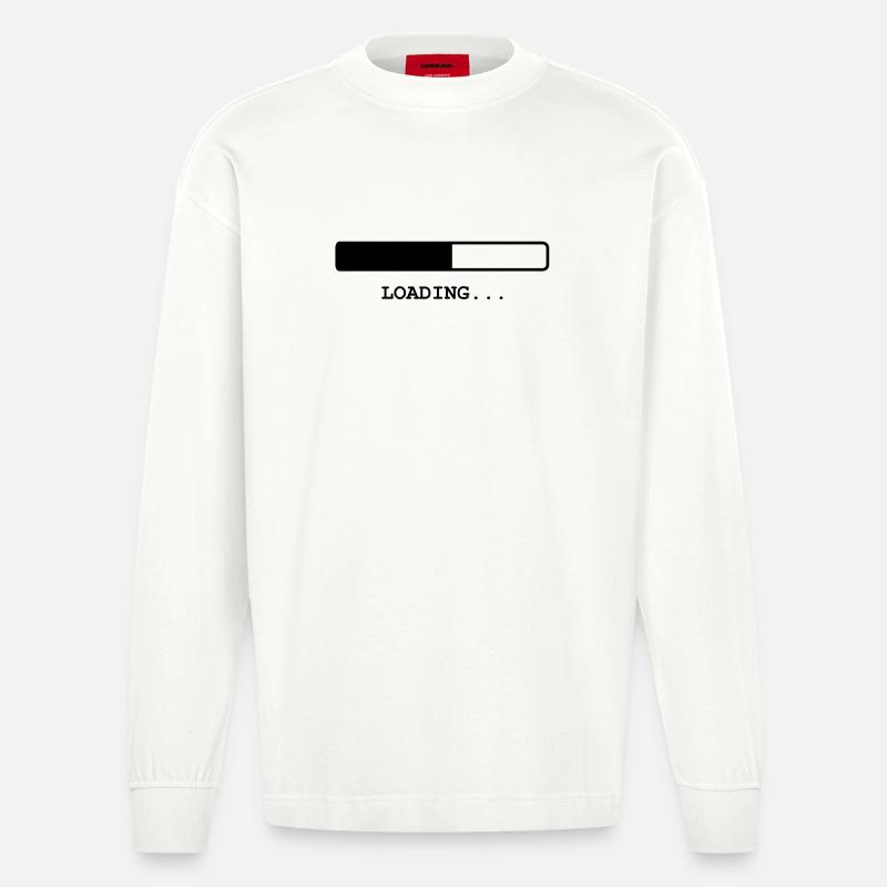 Loading... - Heavyweight Oversized Organic Langarmshirt Made in EU - OFF WHITE