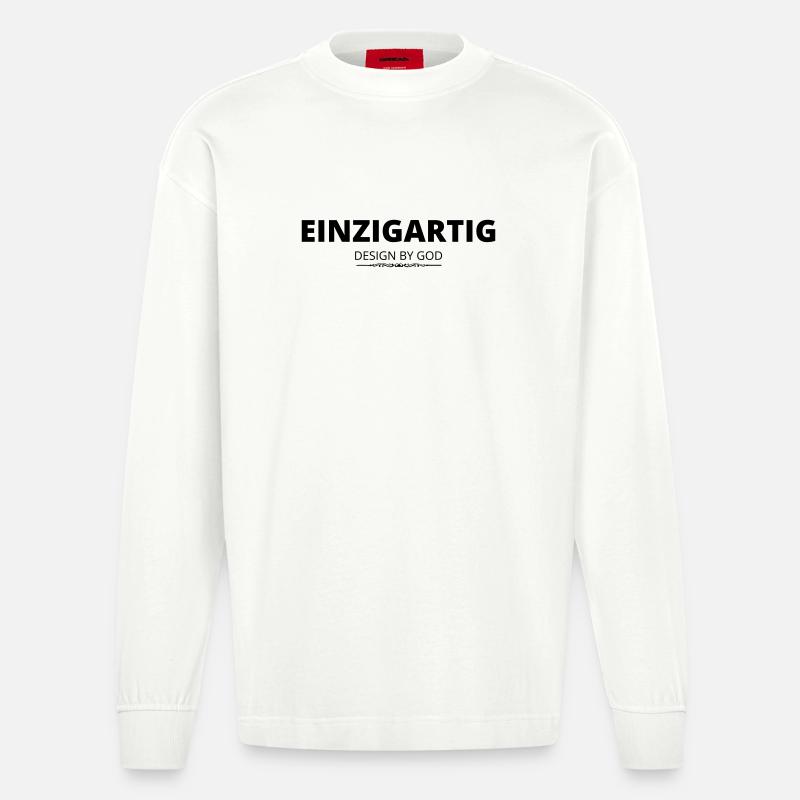Einzigartig - Heavyweight Oversized Organic Langarmshirt Made in EU - OFF WHITE