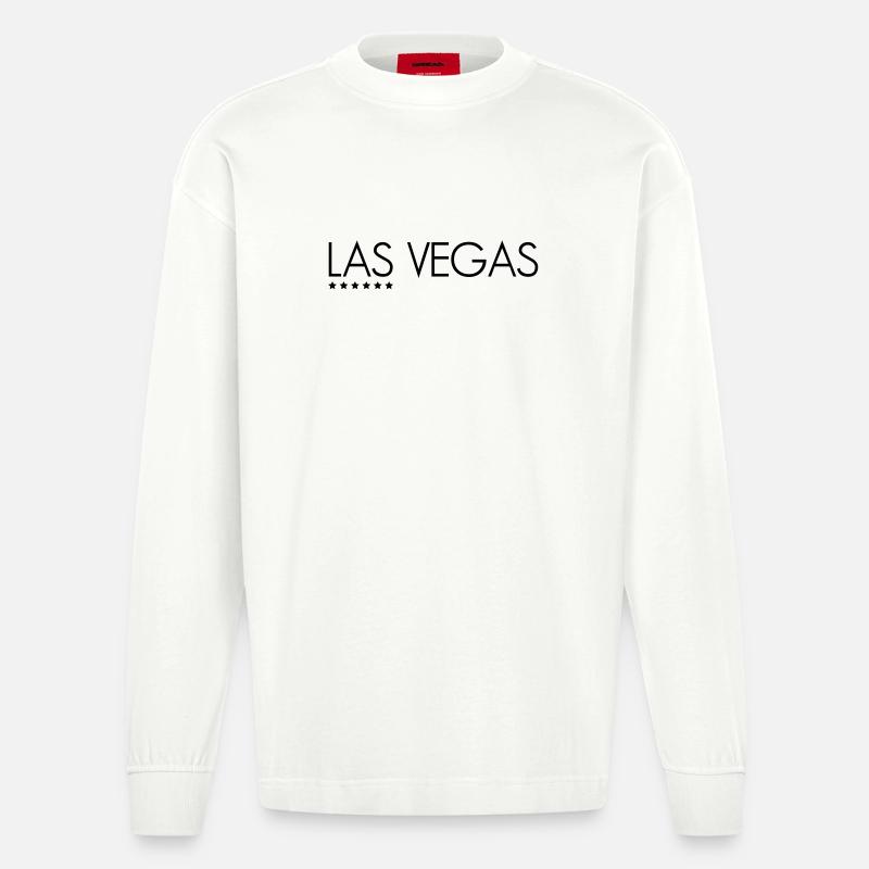 Las Vegas - Manches longues bio épais oversize fabriqué en UE - OFF WHITE