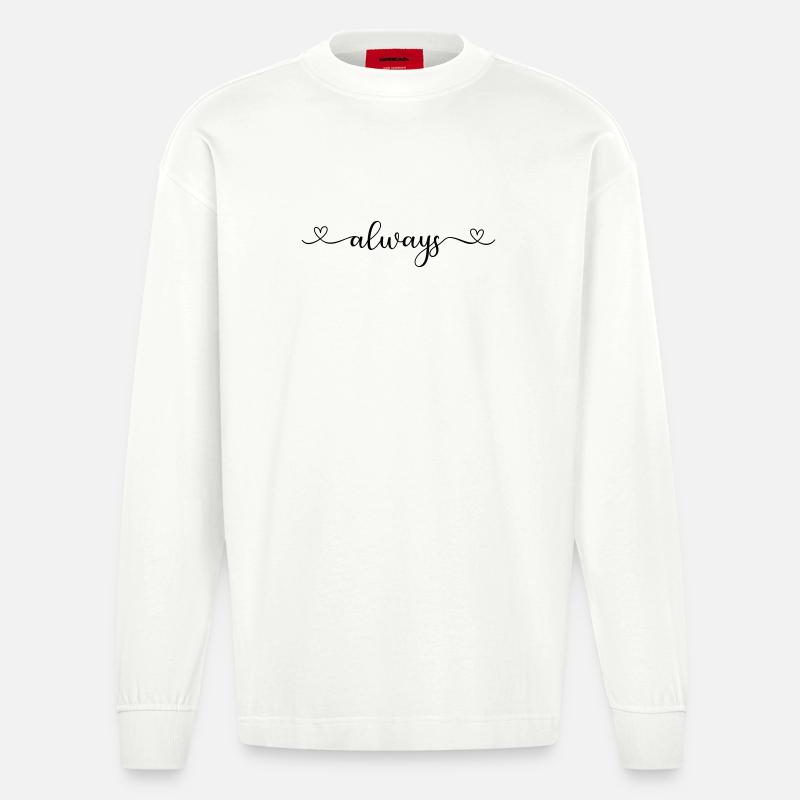 always - Manches longues bio épais oversize fabriqué en UE - OFF WHITE