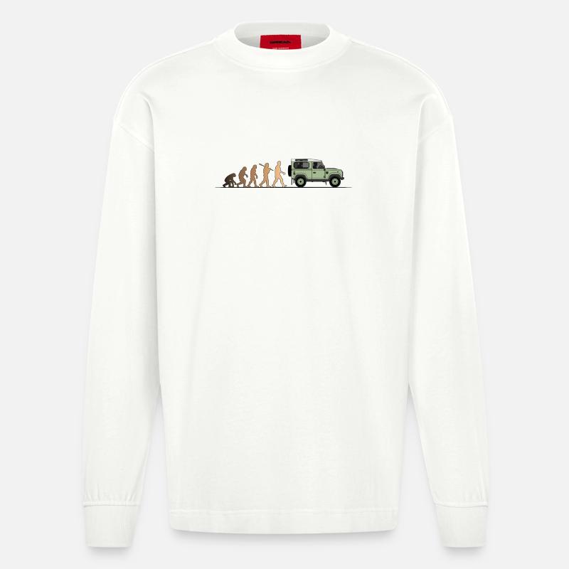 Defender Evolution 90 Couleur - Manches longues bio épais oversize fabriqué en UE - OFF WHITE