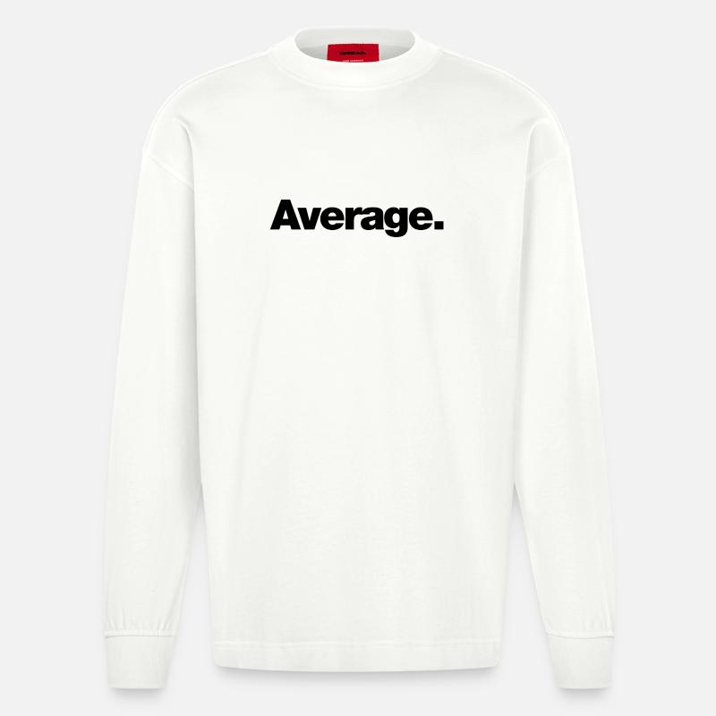 Durchschnitt - Heavyweight Oversized Organic Langarmshirt Made in EU - OFF WHITE