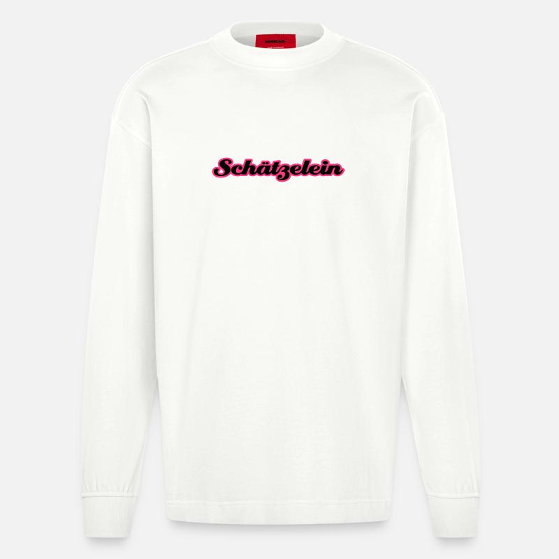 Schätzelein - Heavyweight Oversized Organic Langarmshirt Made in EU - OFF WHITE