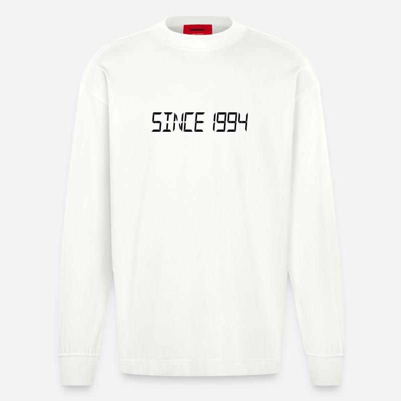 Depuis 1994 - Manches longues bio épais oversize fabriqué en UE - OFF WHITE
