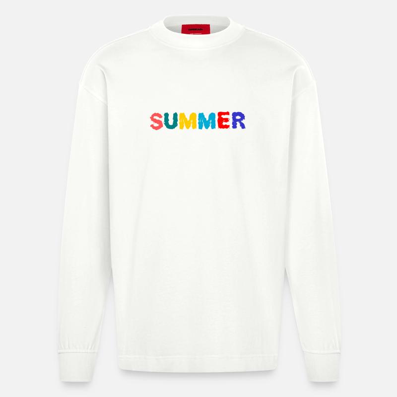 MAÎTRESSE. MAÎTRE. PROFESSEUR. ECOLE - Manches longues bio épais oversize fabriqué en UE - OFF WHITE