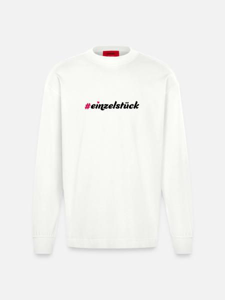 Einzelstück - Heavyweight Oversized Organic Langarmshirt Made in EU - OFF WHITE