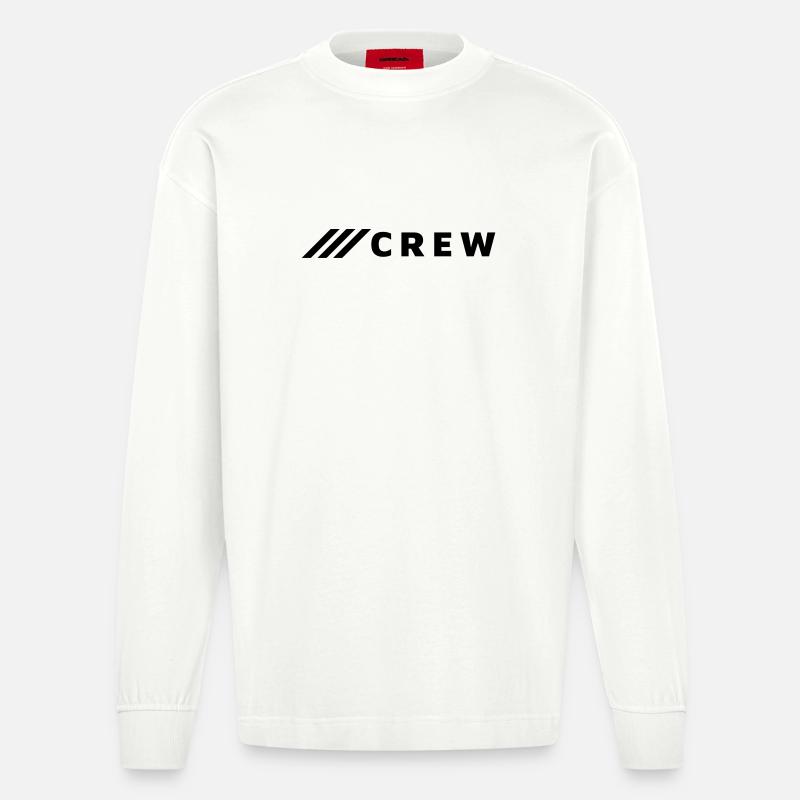 CREW - Heavyweight Oversized Organic Langarmshirt Made in EU - OFF WHITE