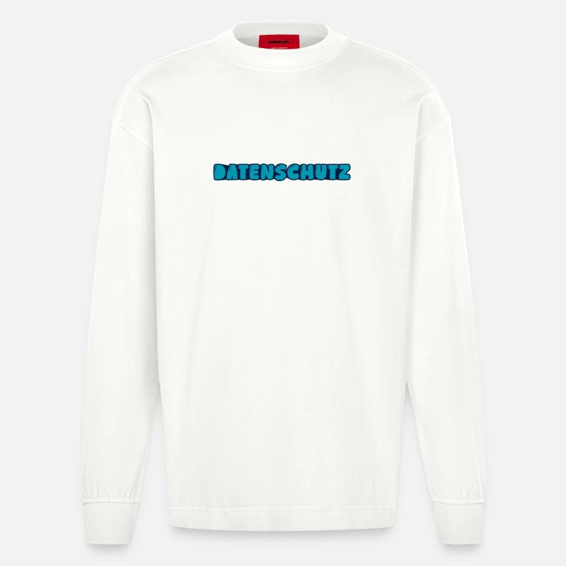 Datenschutz - Heavyweight Oversized Organic Langarmshirt Made in EU - OFF WHITE