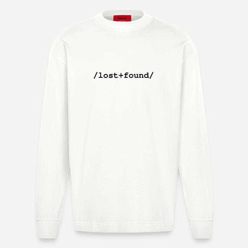 Lost+Found - Ordner /lost+found/ - Heavyweight Oversized Organic Langarmshirt Made in EU - OFF WHITE