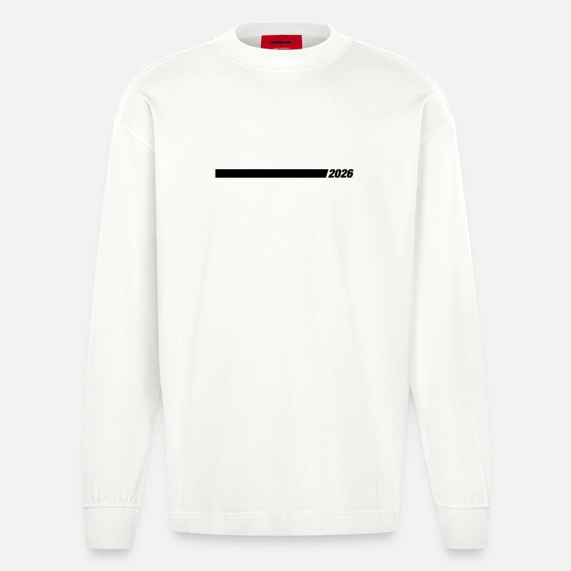2026 Jahr Element - Heavyweight Oversized Organic Langarmshirt Made in EU - OFF WHITE