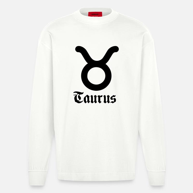 Stier Stier - Heavyweight Oversized Organic Langarmshirt Made in EU - OFF WHITE