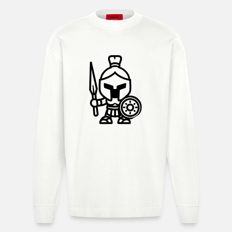 Spartanisch - Heavyweight Oversized Organic Langarmshirt Made in EU - OFF WHITE