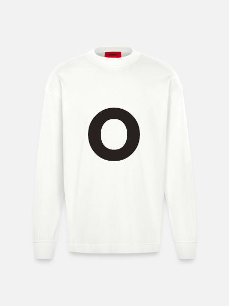 O - Manches longues bio épais oversize fabriqué en UE - OFF WHITE