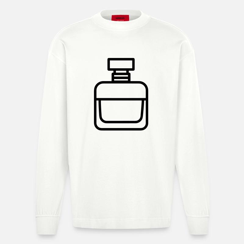 flacon de parfum - Manches longues bio épais oversize fabriqué en UE - OFF WHITE