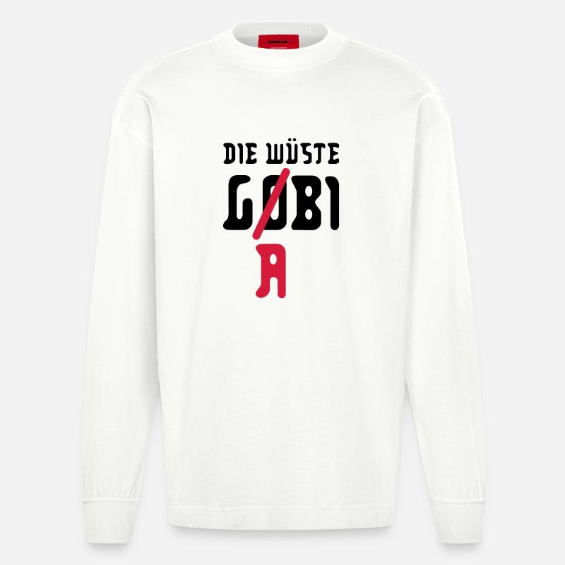 die wüste g(o)(a)bi - Heavyweight Oversized Organic Langarmshirt Made in EU - OFF WHITE