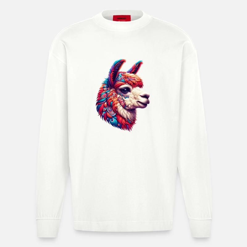 Alpaka - Heavyweight Oversized Organic Langarmshirt Made in EU - OFF WHITE