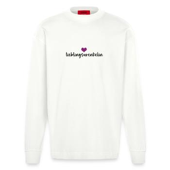 Lieblingsurenkelin Enkel Urenkeltochter Ur Enkelin - Heavyweight Oversized Organic Langarmshirt Made in EU - OFF WHITE - Vorne