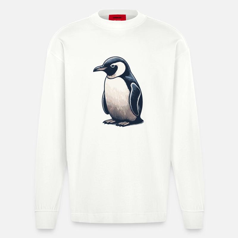 Pengu - Manches longues bio épais oversize fabriqué en UE - OFF WHITE
