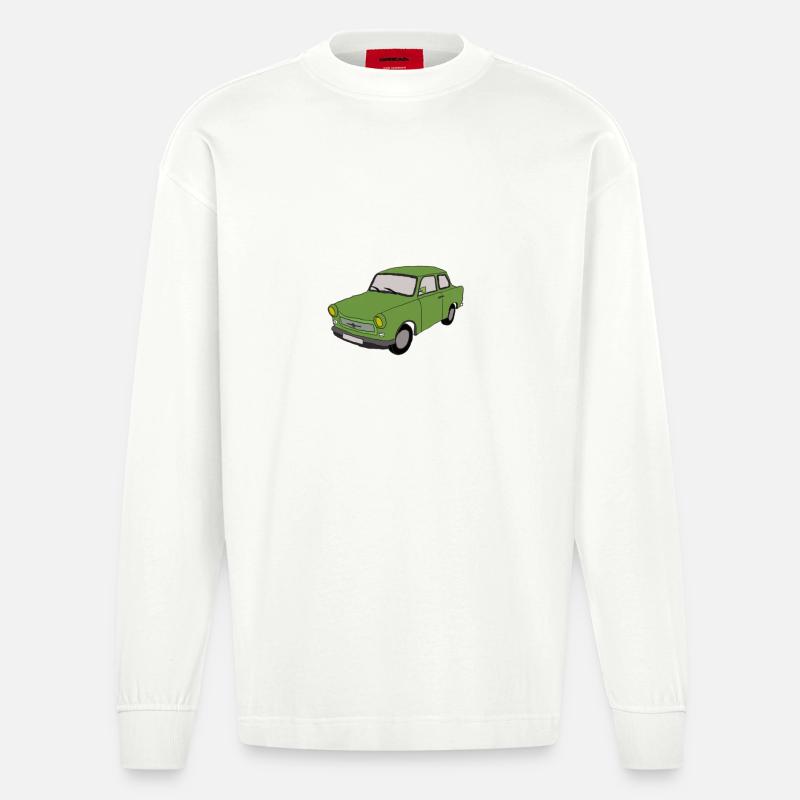 Trabbi DDR - Heavyweight Oversized Organic Langarmshirt Made in EU - OFF WHITE