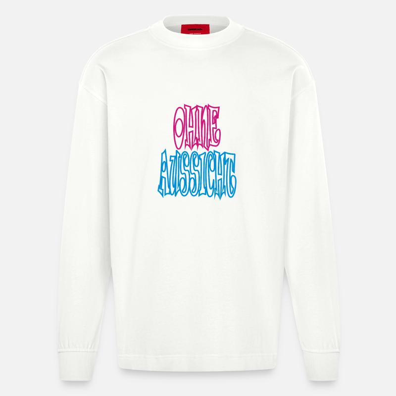 Without a view - Heavyweight Oversized Organic Longsleeve Shirt Made in EU - OFF WHITE