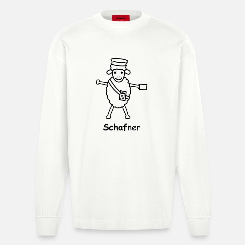 TIB_Schaf-ner - Heavyweight Oversized Organic Langarmshirt Made in EU - OFF WHITE