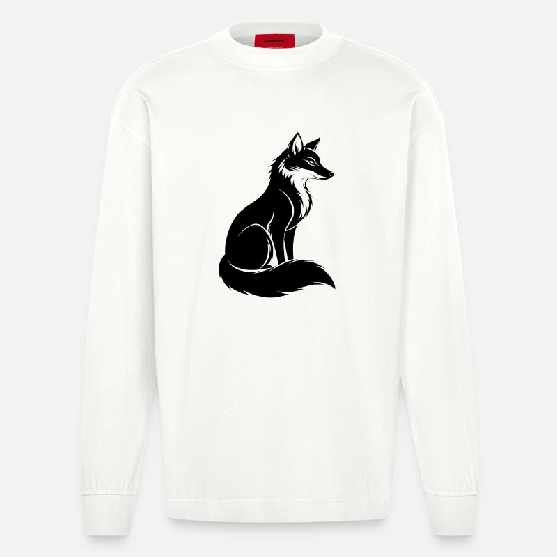 Fuchs - Heavyweight Oversized Organic Langarmshirt Made in EU - OFF WHITE