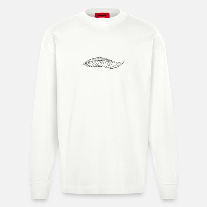 stylo - Manches longues bio épais oversize fabriqué en UE - OFF WHITE