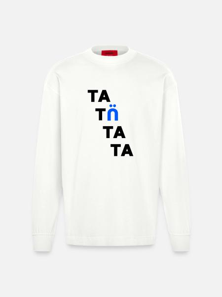 tatuetata - Heavyweight Oversized Organic Langarmshirt Made in EU - OFF WHITE