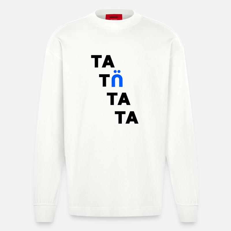 tatuetata - Heavyweight Oversized Organic Langarmshirt Made in EU - OFF WHITE