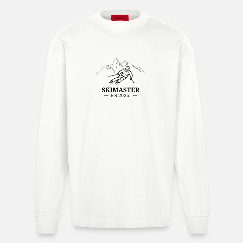 SKIMASTER - Heavyweight Oversized Organic Langarmshirt Made in EU - OFF WHITE