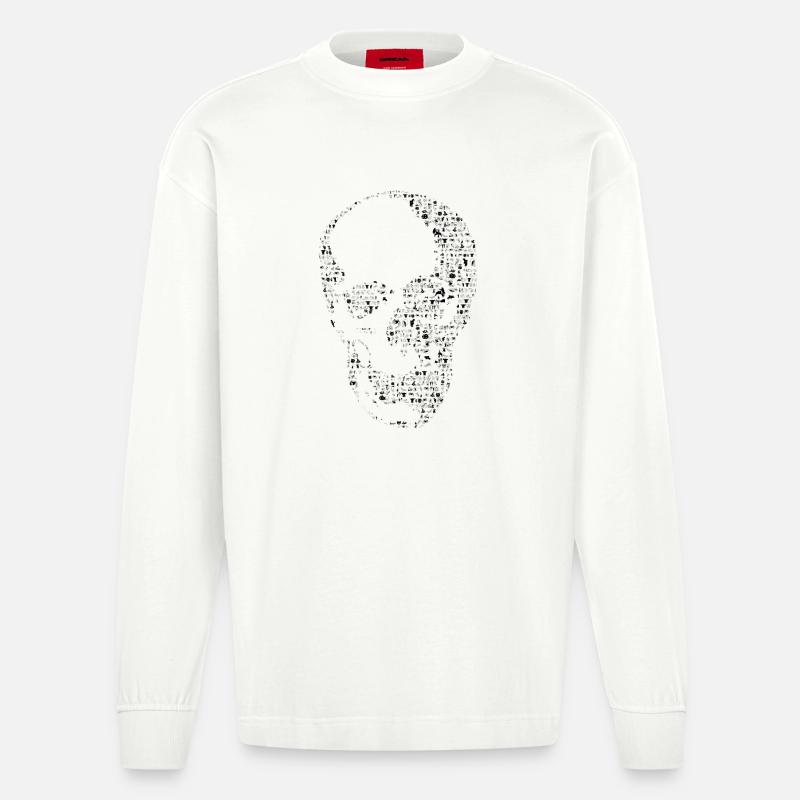 Crane - Manches longues bio épais oversize fabriqué en UE - OFF WHITE