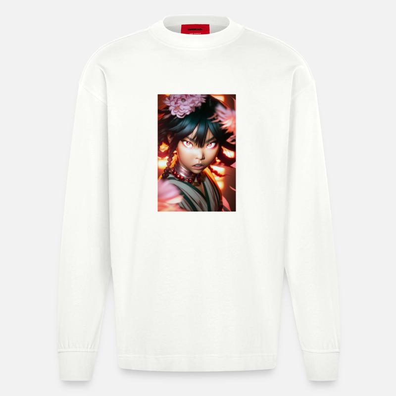 Chika - Heavyweight Oversized Organic Langarmshirt Made in EU - OFF WHITE