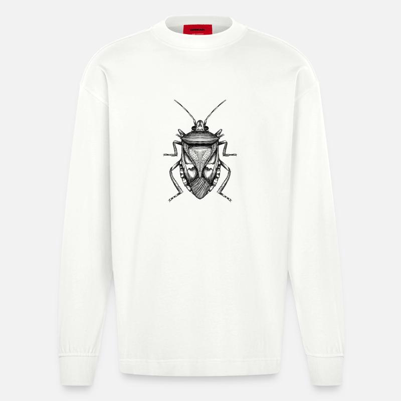 Bug - Heavyweight Oversized Organic Longsleeve Shirt Made in EU - OFF WHITE