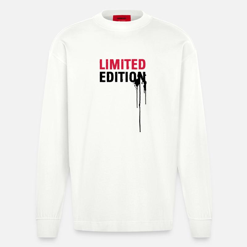 Limited Edition - Heavyweight Oversized Organic Langarmshirt Made in EU - OFF WHITE