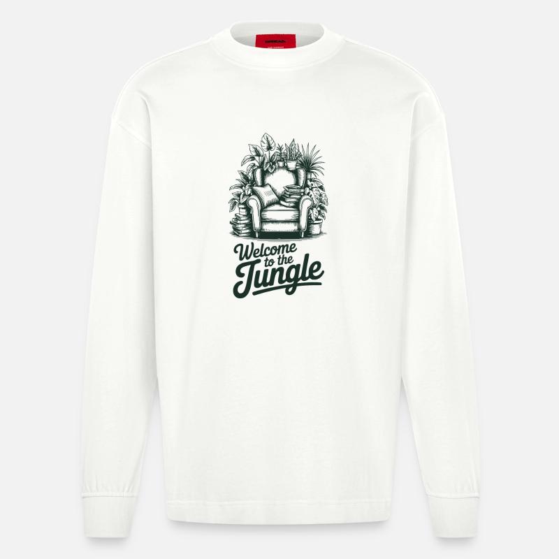 Passionné de Cluttercore - Manches longues bio épais oversize fabriqué en UE - OFF WHITE