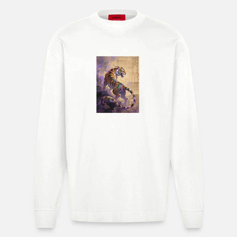Le Sillage de Feu : Zouwu – Vélocité - Manches longues bio épais oversize fabriqué en UE - OFF WHITE
