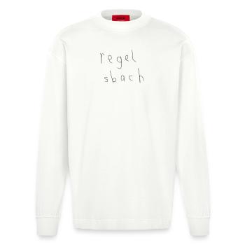 regelsbach. - Heavyweight Oversized Organic Langarmshirt Made in EU - OFF WHITE - Vorne