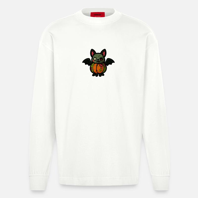 Batkinstein - Heavyweight Oversized Organic Langarmshirt Made in EU - OFF WHITE