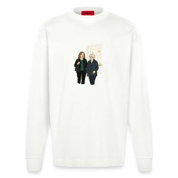 Mamie Karin - Manches longues bio épais oversize fabriqué en UE - OFF WHITE - Devant