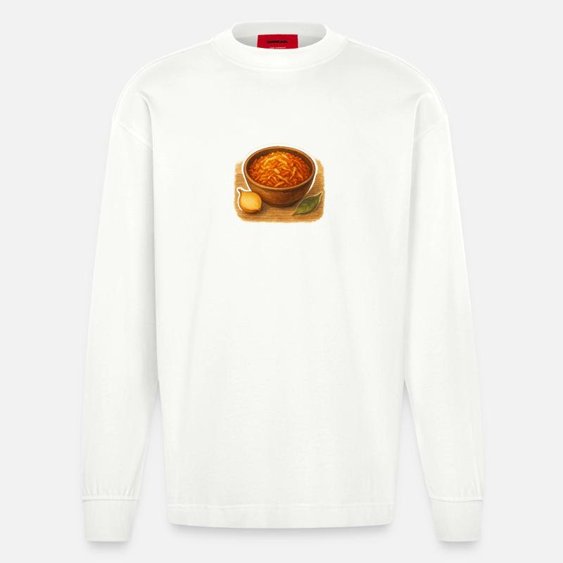 Schmorkohl - Heavyweight Oversized Organic Langarmshirt Made in EU - OFF WHITE